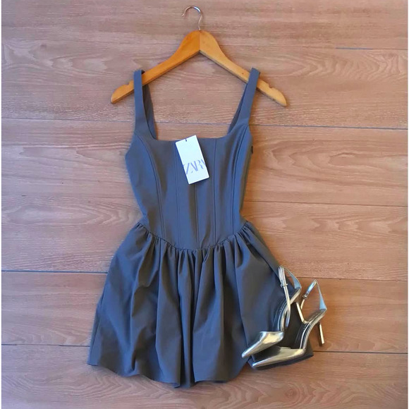 ZARA BLOGGER FAVE!!! A-line Short Dress NWT - Picture 16 of 16